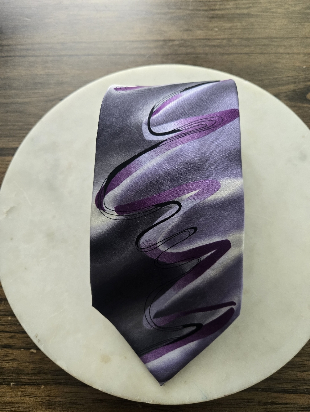 J. Garcia Vintage Purple Tie Floating Planes Collection 52